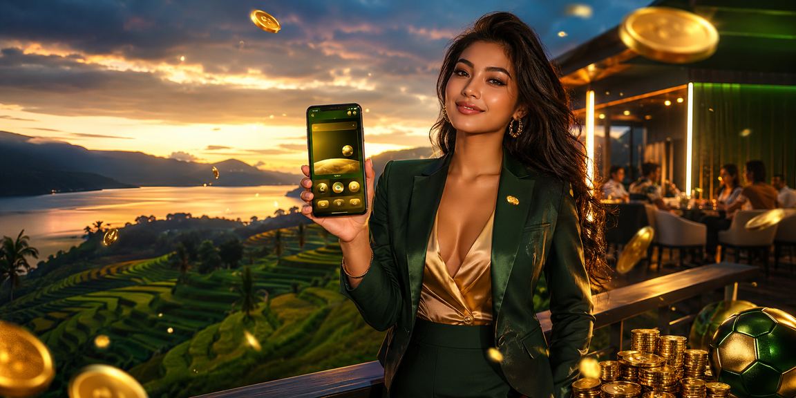 Model perempuan Vietnam menikmati permainan kasino mobile dan mengecek promosi aktif
