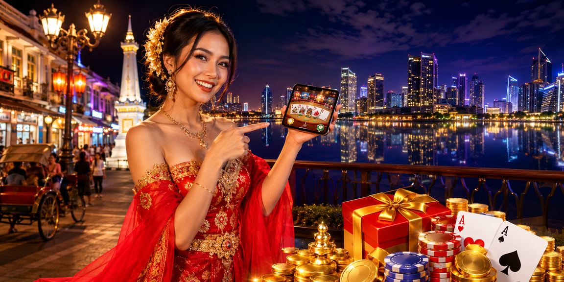 Festival permainan kartu meriah dengan suasana penuh warna dan hadiah menarik di kasino online